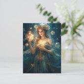 魔法少女と花ファンタジー絵葉書 ポストカード (スタンド正面)