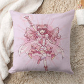 魔法少女アニメの変身 クッション (ブランケット)