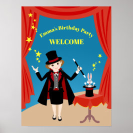 魔法少女ショー 誕生日パーティー ポスター