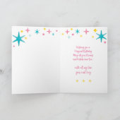 魔法少女ユニコーン誕生日カード カード (内部)