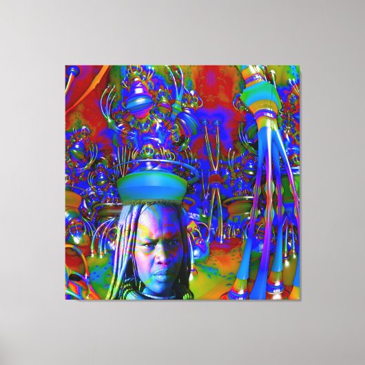 魔法帽子 キャンバスプリント (正面)