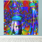 魔法帽子 キャンバスプリント (インサイチュ (ウッドフロア))