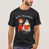 魔法幽霊ハッピーハローウィンTシャツ Tシャツ (正面)