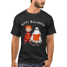 魔法幽霊ハッピーハローウィンTシャツ