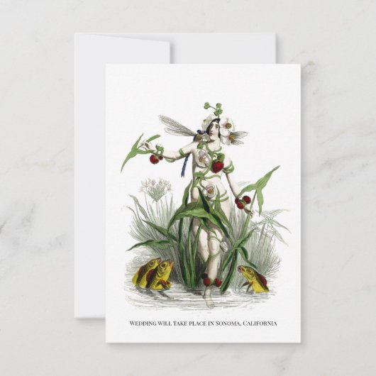 魔法庭園の結婚式 セーブザデート (裏面)