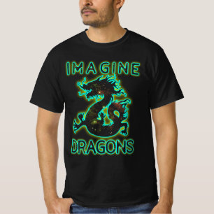 魔法想像的な神話のファンタジードラゴンEncha Tシャツ