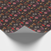 魔法手作りキノコ型 ラッピングペーパー (角)