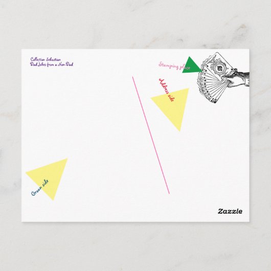 魔法手品 ポストカード (裏面)