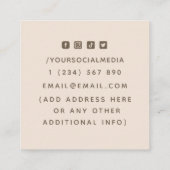 魔法描ヒーリングハンズミディアムニュートラルベージュ スクエア名刺 (裏面)