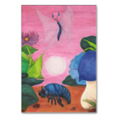 魔法昆虫蝶の変態イラストレーション テーブルナンバー (裏面)