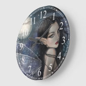 魔法時間のゴシック様式妖精の柱時計 ラージ壁時計 (傾斜)