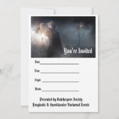 魔法時間のパーティの招待状 招待状 (裏面)