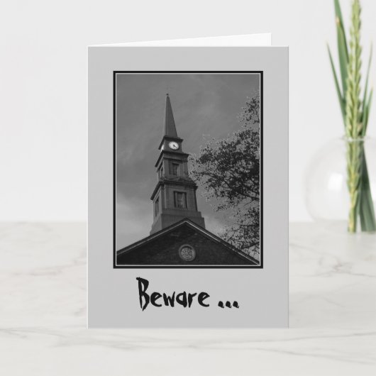 「魔法時間」の挨拶状用心して下さい カード (正面)