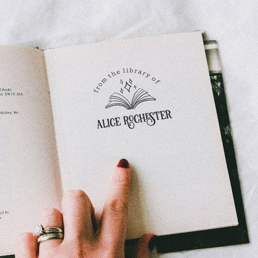 魔法書個人図書館名前をカスタムする書 セルフインキングスタンプ