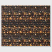 魔法本棚スチームパンク ラッピングペーパー (フラット)