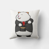 魔法杖と帽子でマジシャンとしてハムスター クッション (裏面)