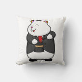 魔法杖と帽子でマジシャンとしてハムスター クッション (正面)