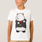 魔法杖と帽子でマジシャンとしてハムスター Tシャツ (正面)