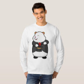 魔法杖と帽子でマジシャンとしてハムスター Tシャツ (正面フル)