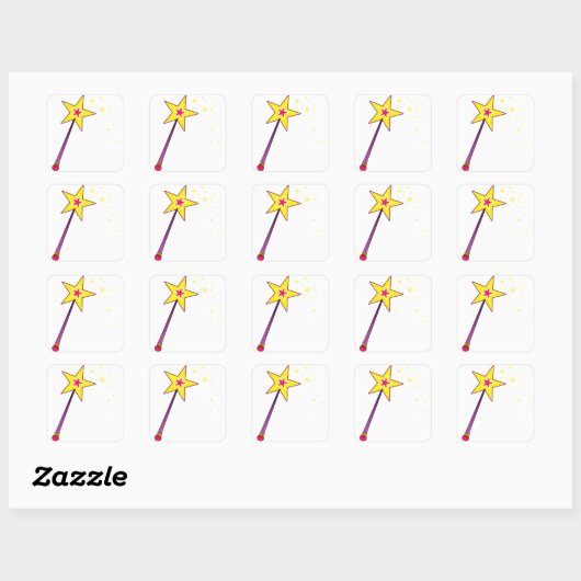 魔法杖 スクエアシール (シート)