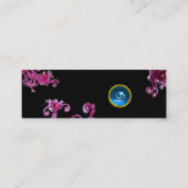 魔法果実モノグラムパープルピンクブラック スキニー名刺 (裏面)