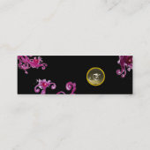 魔法果実モノグラムパープルピンク黒グレー スキニー名刺 (裏面)
