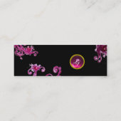 魔法果実モノグラムパープルピンク黒 スキニー名刺 (裏面)