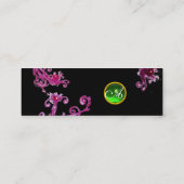 魔法果実モノグラムブラックグリーンレッドパープル スキニー名刺 (裏面)