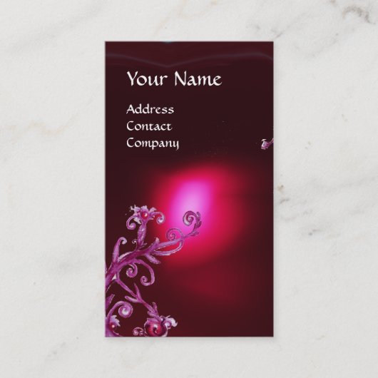 魔法果実モノグラム赤ブルゴーニュ 名刺 (正面)