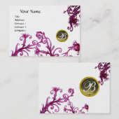 魔法果実モノグラム、グレーアガテホワイト 名刺 (正面/裏面)