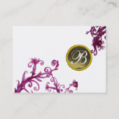 魔法果実モノグラム、グレーアガテホワイト 名刺 (裏面)