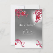 魔法果実4,モノグラム赤白結晶rsvp 招待状 (裏面)