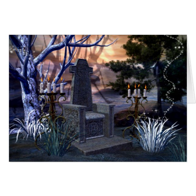 魔法椅子のグリーティングカード (正面横)