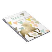 魔法毎日の金ゴールドユニコーン ノートブック (右側)