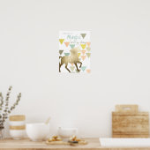 魔法毎日の金ゴールドユニコーン ポスター (キッチン)