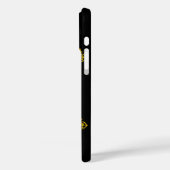 魔法比重タリスマン、黒金ゴールド三角形、宝石 Case-Mate iPhoneケース (裏面 / 左)