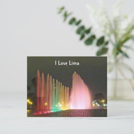 魔法水噴水 – サーキトデルマニコデルアグア ポストカード (スタンド正面)