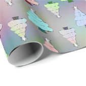 魔法水彩クリスマスラップ紙転が ラッピングペーパー (ロールコーナー)