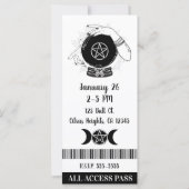 魔法水晶玉占い師パーティーVIPチケット (裏面)