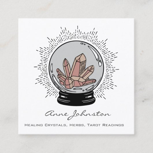 魔法水晶玉正方形名刺 スクエア名刺 (正面)