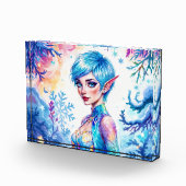 魔法氷小妖精や小人雪の森凍ってい童話 フォトブロック (右)