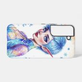 魔法氷小妖精や小人雪の森凍ってい童話 SAMSUNG GALAXYケース (裏面横)