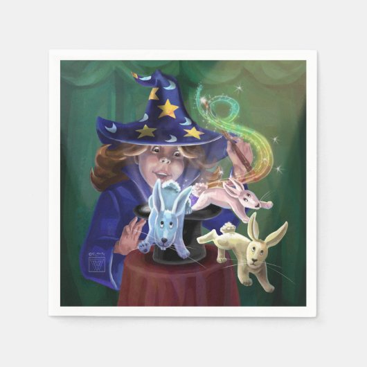 魔法法 スタンダードカクテルナプキン (正面)