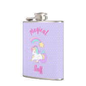 魔法物。スリーピングユニコーン&射撃、 発砲スター フラスク (左)