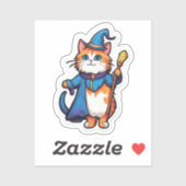魔法猫ステッカー シール (シート)