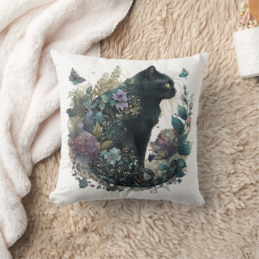 魔法猫 クッション (ブランケット)