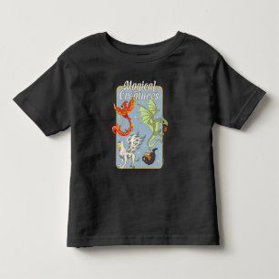 魔法生物ビンテージグラフィック トドラーTシャツ