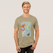 魔法生物ビンテージグラフィック トライブレンドＴシャツ (正面全面)
