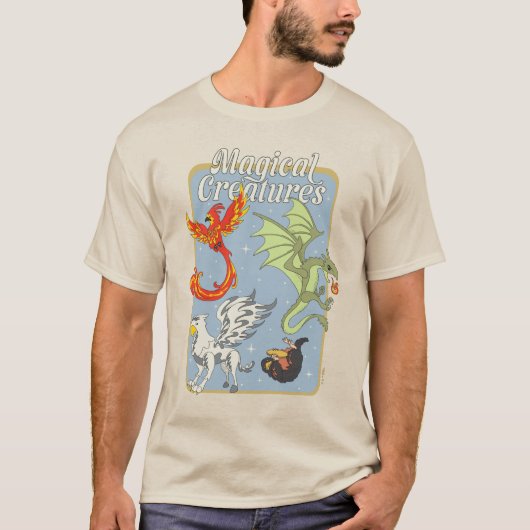 魔法生物ビンテージグラフィック Tシャツ (正面)