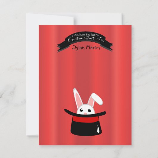 魔法番組 招待状 (裏面)